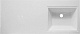 Style Line Тумба с раковиной подвесная Даллас 110 R Люкс, белая PLUS эмаль – картинка-15